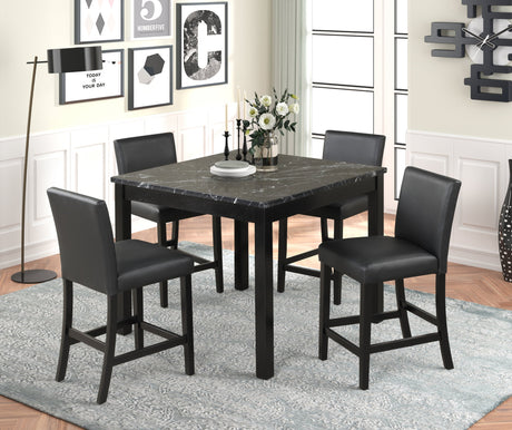 Dior Oynx 5-Piece Counter Height Set from Happy Homes - Luna Furniture