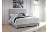 Dolante Beige King Upholstered Bed from Ashley - Luna Furniture