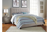 Dolante Beige Queen Upholstered Bed from Ashley - Luna Furniture