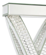 Dominick White and Mirror Table Lamp with Rectange Shade from Coaster - Luna Furniture