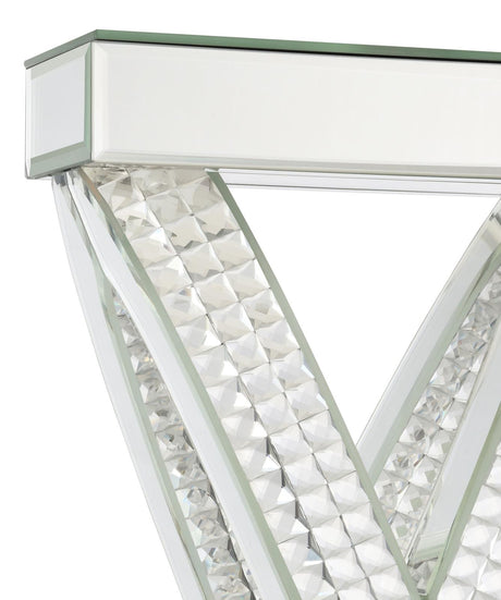 Dominick White and Mirror Table Lamp with Rectange Shade from Coaster - Luna Furniture