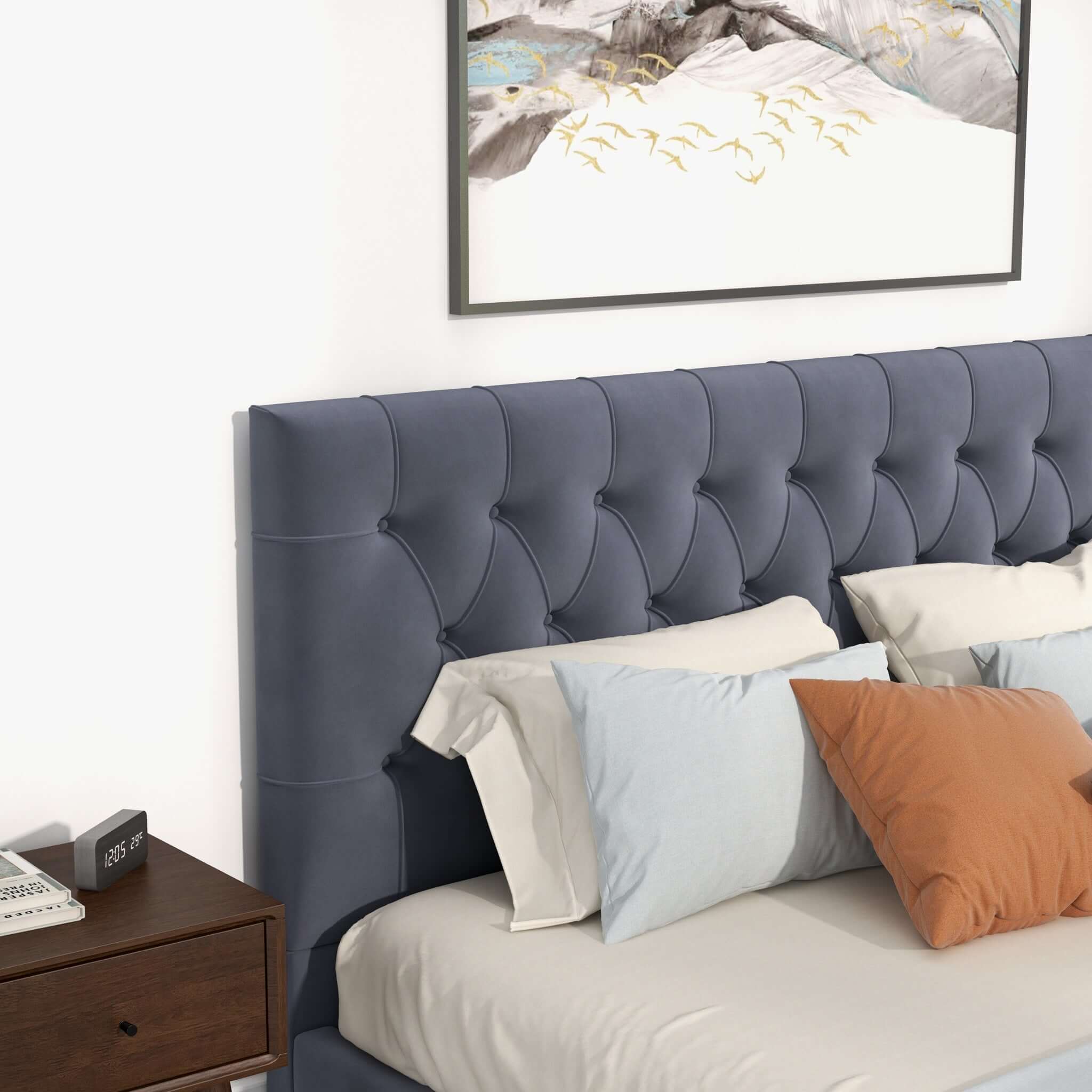 Ashcroft Furniture Donald Platform Bed - Thumbnail 2