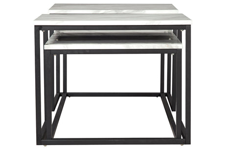 Donnesta Gray/Black Table from Ashley - Luna Furniture