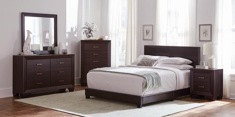 Dorian Brown and Dark Cocoa 4-Piece Twin Bedroom Set from Coaster - Luna Furniture