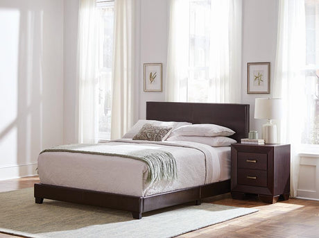 Dorian Brown and Dark Cocoa 5-Piece Full Bedroom Set from Coaster - Luna Furniture