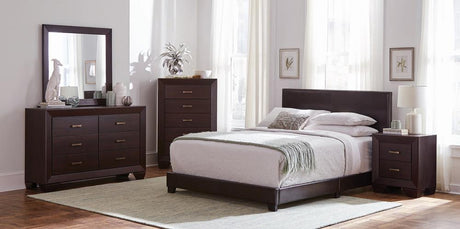 Dorian Brown and Dark Cocoa 5-Piece Twin Bedroom Set from Coaster - Luna Furniture