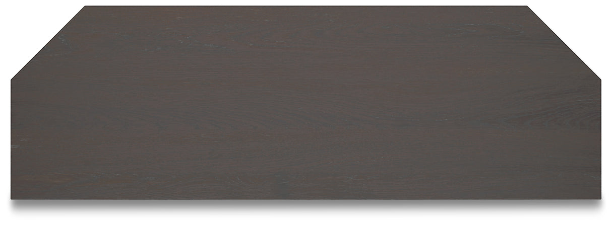 Dorrinson Two-tone Corner TV Stand from Ashley - Luna Furniture