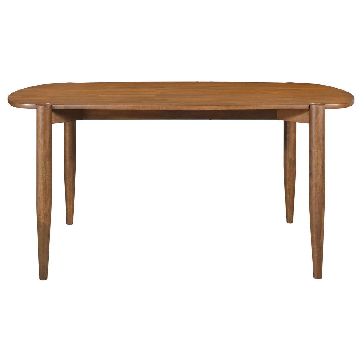 Dortch Walnut 5-Piece Oval Solid Wood Dining Set from Coaster - Luna Furniture