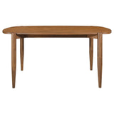 Dortch Walnut 5-Piece Oval Solid Wood Dining Set from Coaster - Luna Furniture