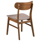 Dortch Walnut 5-Piece Oval Solid Wood Dining Set from Coaster - Luna Furniture