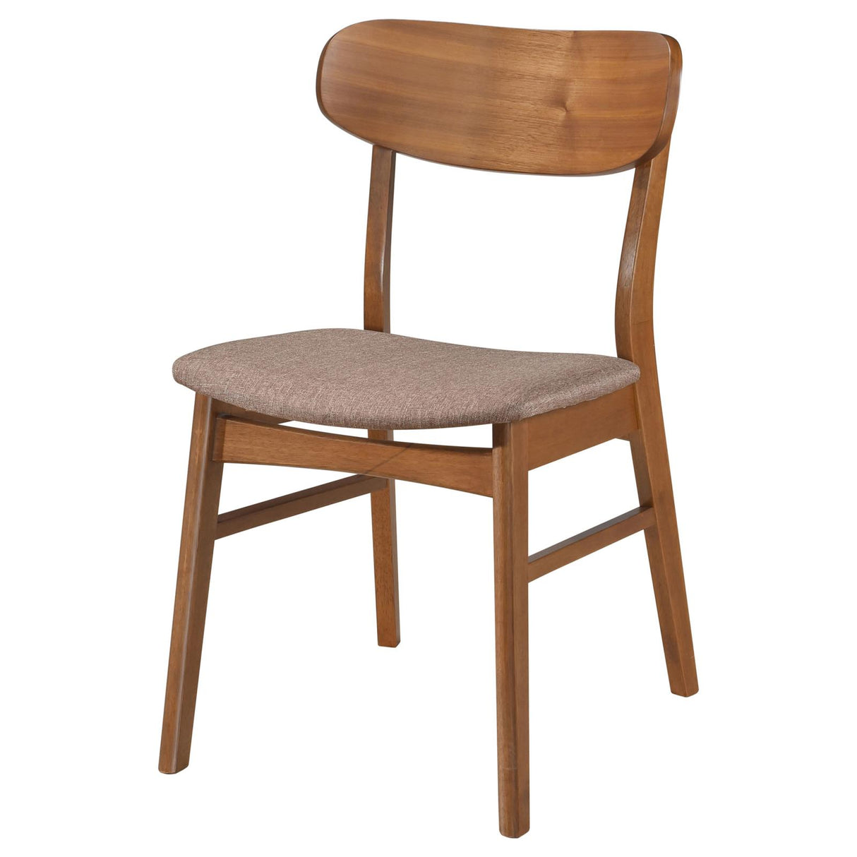 Dortch Walnut and Brown Dining Side Chair, Set of 2 from Coaster - Luna Furniture