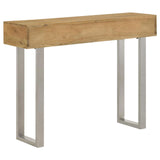 Draco Natural Console Table with Hand Carved Drawers from Coaster - Luna Furniture