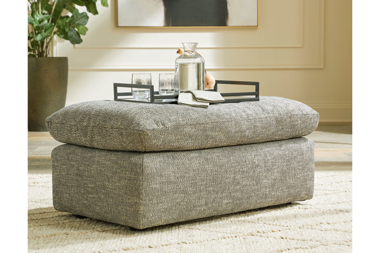 Dramatic Granite Ottoman from Ashley Furniture - Luna Furniture