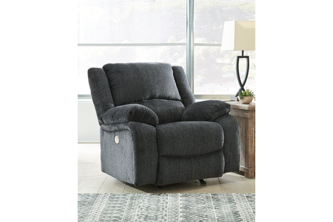 Draycoll Slate Power Recliner from Ashley - Luna Furniture