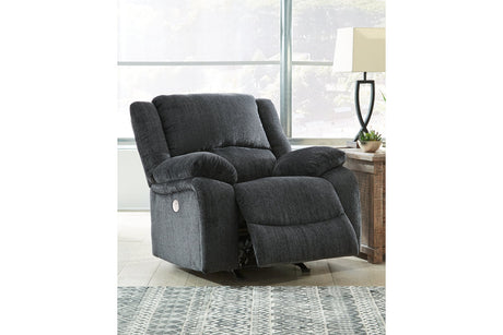 Draycoll Slate Power Recliner from Ashley Furniture - Luna Furniture