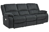 Draycoll Slate Power Reclining Sofa from Ashley - Luna Furniture