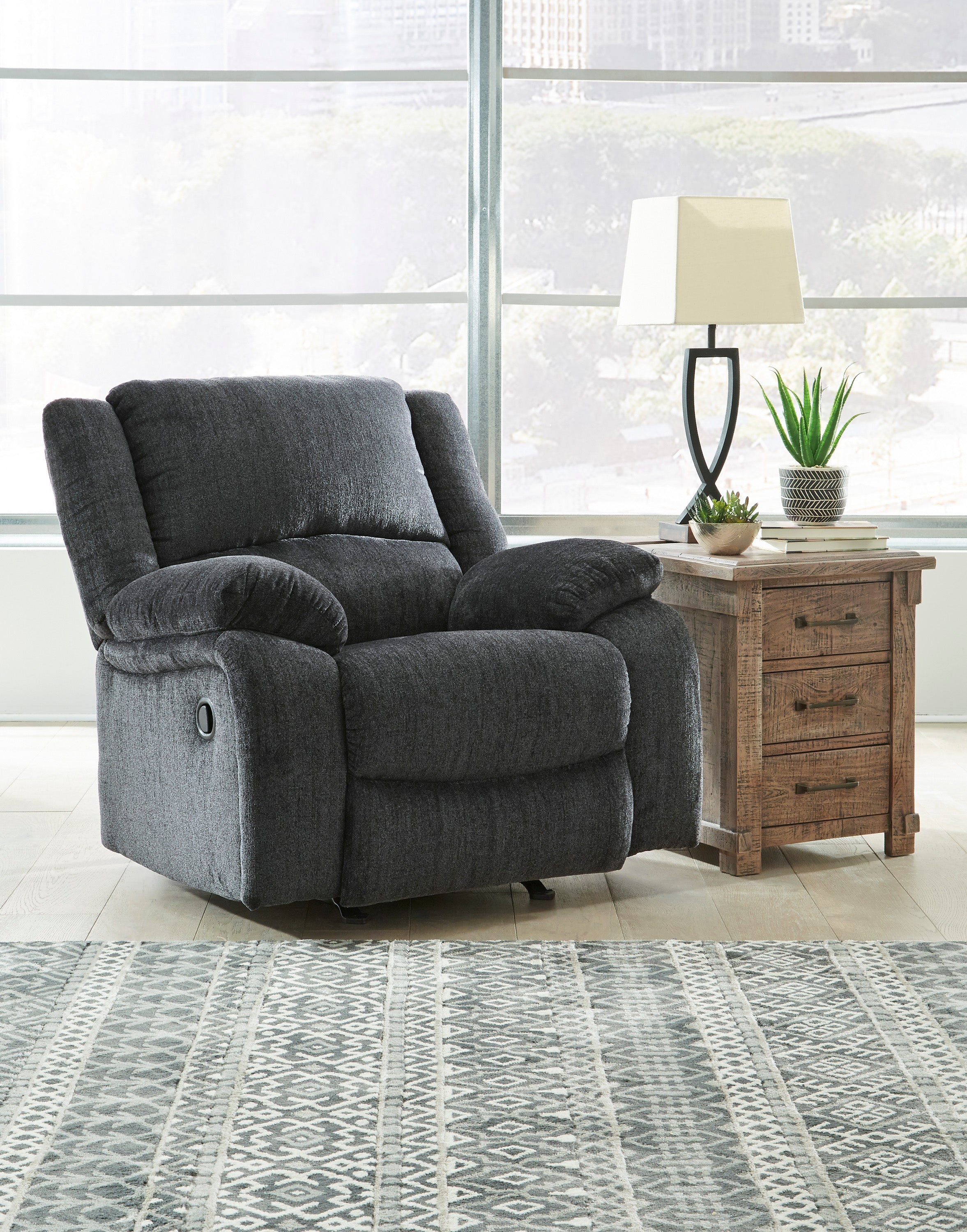 Ashley Draycoll Slate Reclining Living Room Set - Luna Furniture