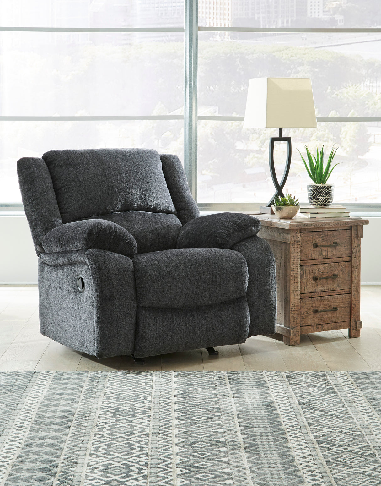 Draycoll Slate Reclining Living Room Set from Ashley - Luna Furniture