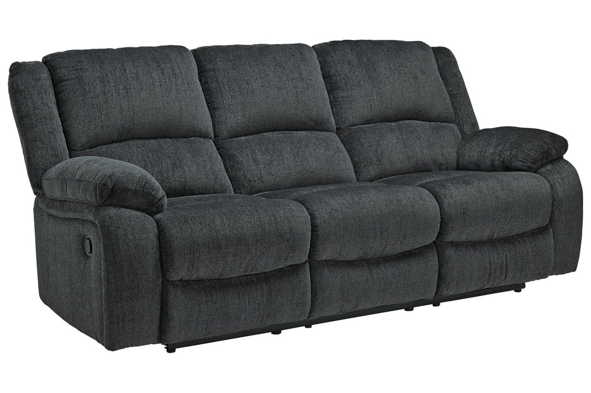 Draycoll Slate Reclining Sofa from Ashley - Luna Furniture