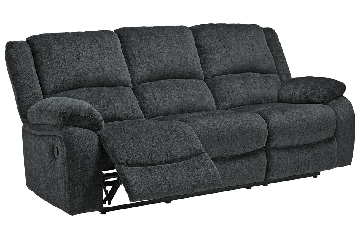 Draycoll Slate Reclining Sofa from Ashley - Luna Furniture