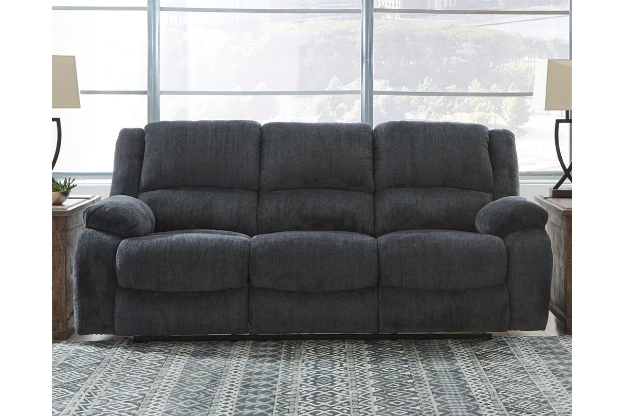 Draycoll Slate Reclining Sofa from Ashley - Luna Furniture