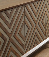Dreggan Brown/Gold Finish Accent Cabinet from Ashley - Luna Furniture