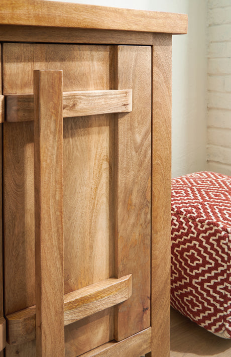 Dresor Natural Accent Cabinet from Ashley - Luna Furniture
