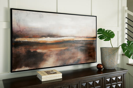 Drewland Black/Brown/Orange Wall Art from Ashley - Luna Furniture