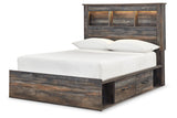 Drystan Multi Full LED Bookcase Storage Platform Bed with 2 Drawers from Ashley - Luna Furniture