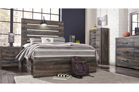 Drystan Multi Full LED Storage Platform Bed with 2 Drawers from Ashley - Luna Furniture