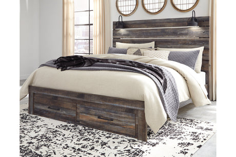 Drystan Multi King LED Storage Panel Bed from Ashley - Luna Furniture