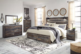 Drystan Multi King LED Storage Panel Bed from Ashley - Luna Furniture