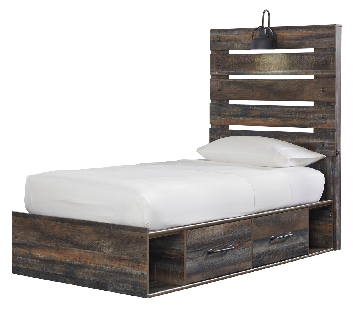 Drystan Multi LED Storage Youth Platform Bedroom Set with 4 Drawers from Ashley - Luna Furniture