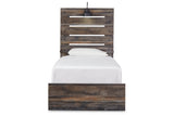 Drystan Multi LED Twin Panel Bed from Ashley Furniture - Luna Furniture