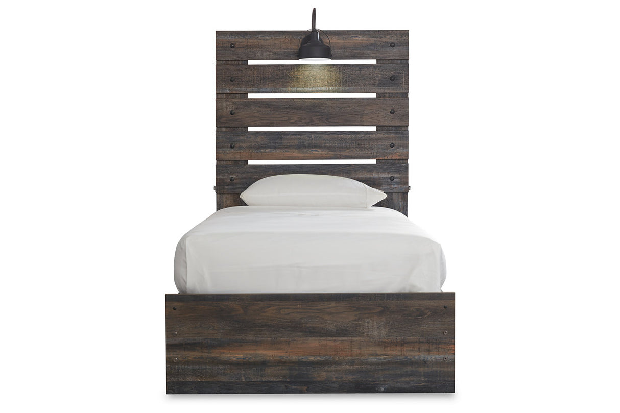 Drystan Multi LED Twin Storage Platform Bed with 2 Drawers from Ashley - Luna Furniture