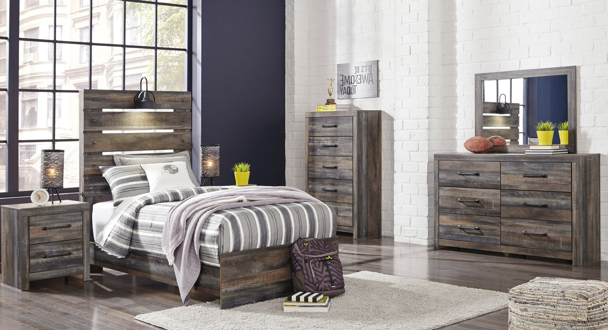 Drystan Multi LED Youth Panel Bedroom Set from Ashley - Luna Furniture