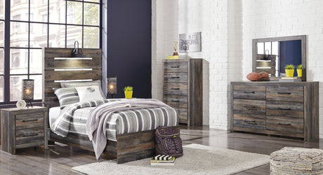 Drystan Multi LED Youth Panel Bedroom Set from Ashley - Luna Furniture