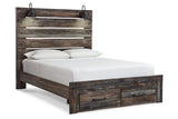 Drystan Multi Queen LED Storage Panel Bed from Ashley - Luna Furniture