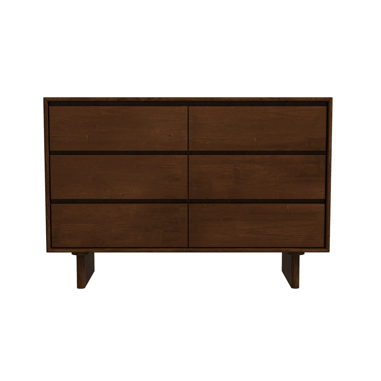 Dubrovnik Mid Century Modern Walnut Dresser With 6 Drawers from Midinmod - Luna Furniture