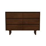 Dubrovnik Mid Century Modern Walnut Dresser With 6 Drawers from Midinmod - Luna Furniture