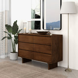 Dubrovnik Mid Century Modern Walnut Dresser With 6 Drawers from Midinmod - Luna Furniture