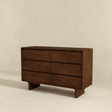 Dubrovnik Mid Century Modern Walnut Dresser With 6 Drawers from Midinmod - Luna Furniture