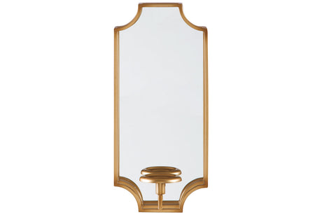 Dumi Gold Finish Wall Sconce from Ashley - Luna Furniture