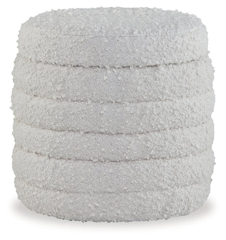 Duntler Ivory Storage Ottoman from Ashley - Luna Furniture