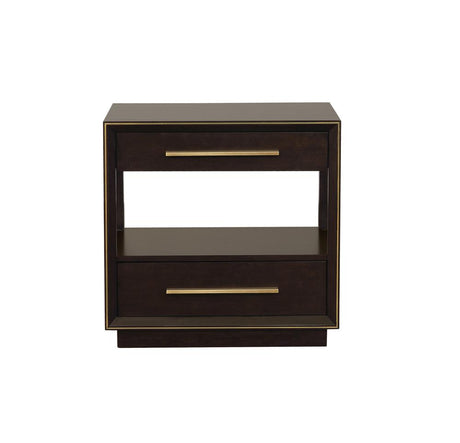 Durango Smoked Peppercorn 2-Drawer Nightstand from Coaster - Luna Furniture