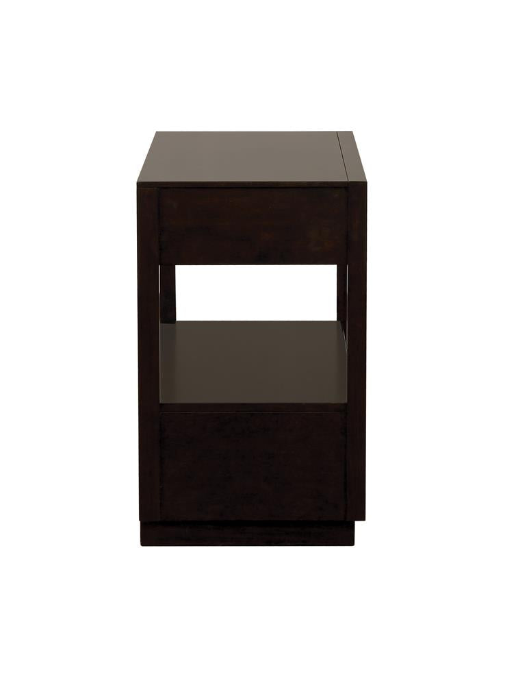 Durango Smoked Peppercorn 2-Drawer Nightstand from Coaster - Luna Furniture