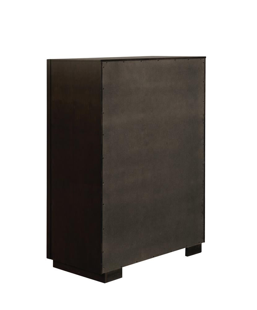 Durango Smoked Peppercorn 5-Drawer Chest from Coaster - Luna Furniture