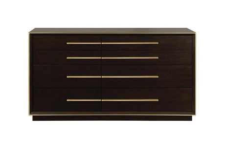 Durango Smoked Peppercorn 8-Drawer Dresser from Coaster - Luna Furniture