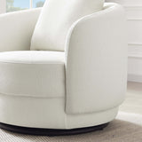 Dylan Cream Boucle Lounge Chair from Midinmod - Luna Furniture