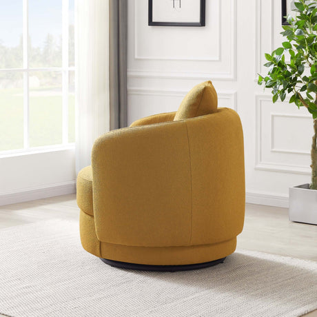 Dylan Dark Yellow Boucle Lounge Chair from Midinmod - Luna Furniture